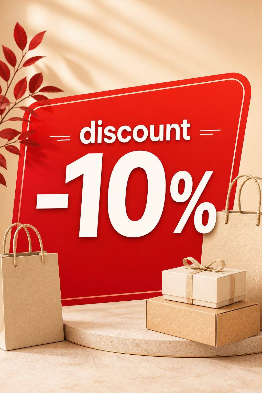 discount -10% promotion